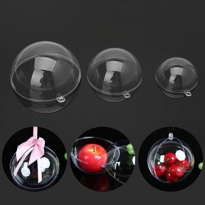 1Pcs Tree Model Hanging Ball Plastic Hollow Ball  Window Display Decoration Clear