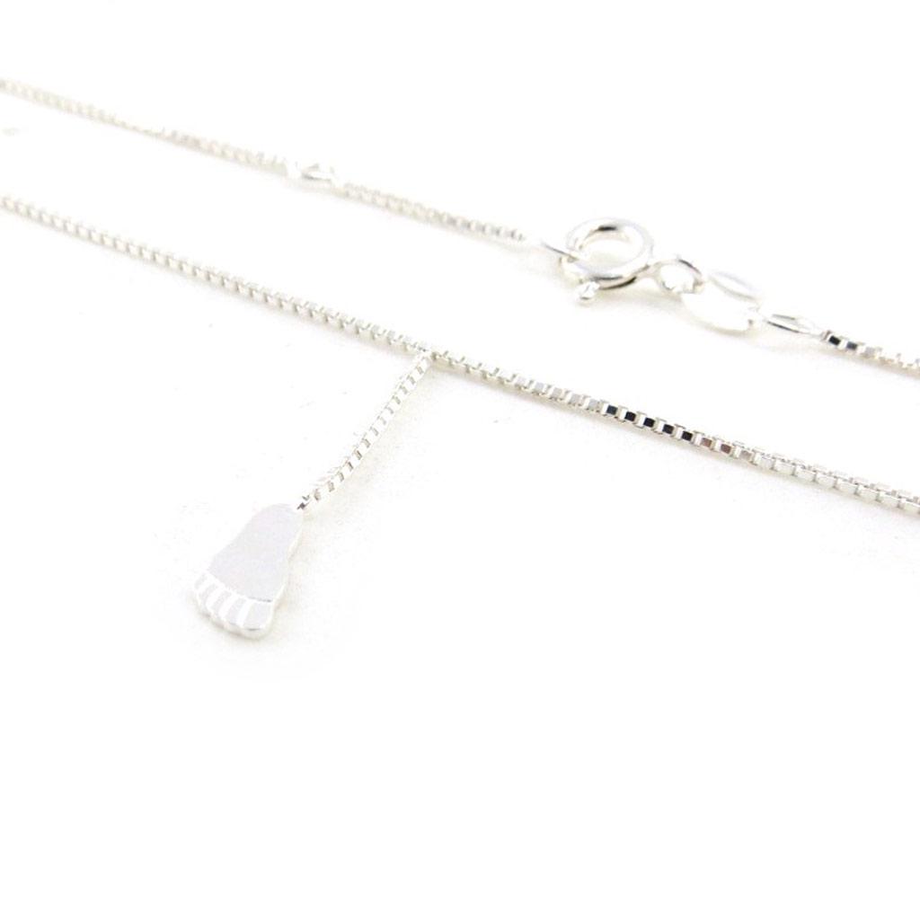 Les Trésors De Lily [J0119] - Silver Anklet 'Empreinte'