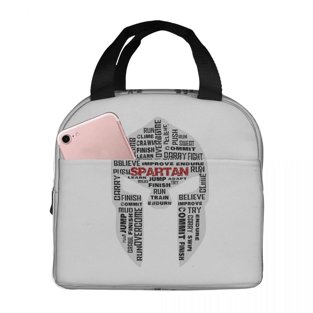 Spartan Race 1 Insulated Lunch Bag for Kids School Cooler Thermal Food Box Tote Portable Lunch Boxes Container