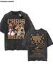 Chris Brown Tag Tshirt Breezy Bowl XX Tour  Oversized T shirt Washed Vintage  Cotton Hiphop Streetwear CB