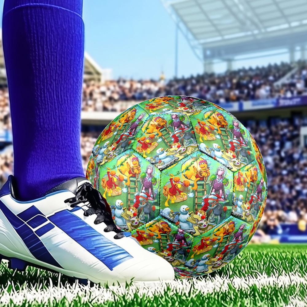 Muppet Rock Stars Size 5 Soccer Ball, Suitable for Training and Matches, High-Elasticity, Wear-Resistant Material Gift for Fan