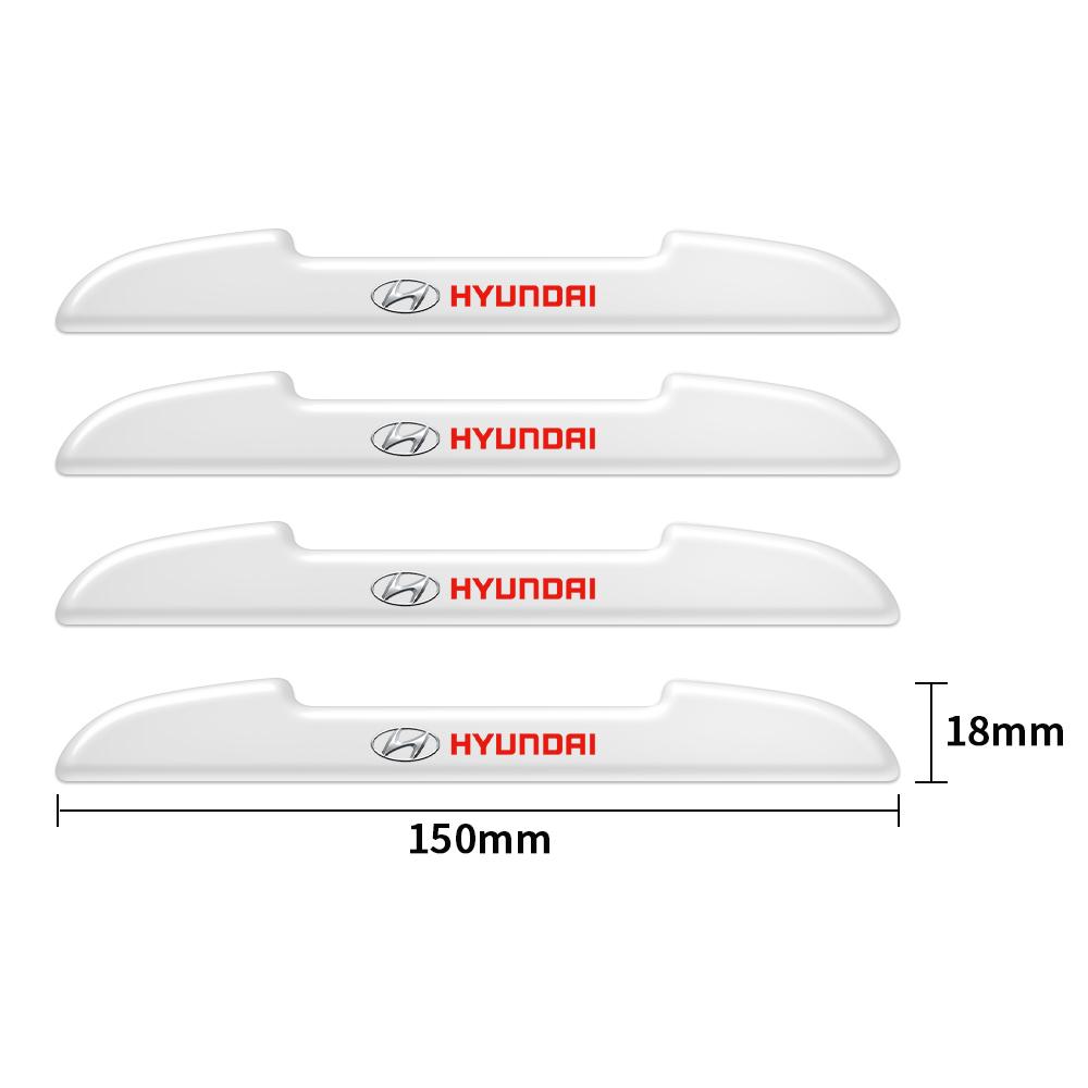 4pcs Transparent Car Door Edge Guard Anti-Collision Strip Sticker For Hyundai I10 I20 I30 IX20 IX35 Azera Veloster Tucson Accent R1