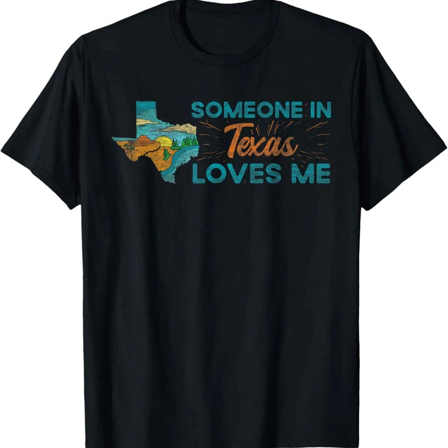 Someone In Texas Loves Me Texas T-Shirt S разноцветный