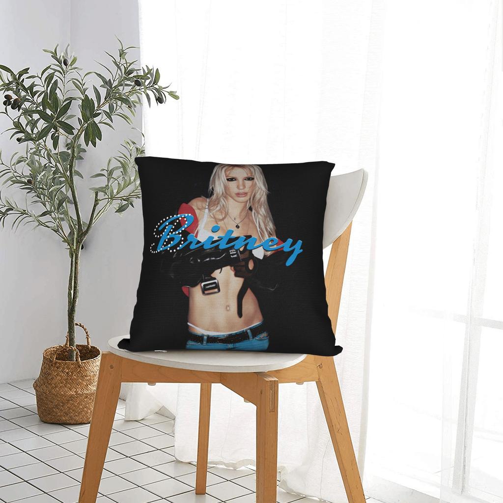 Pillow Case Star D-De Britneys-Spears Singer Comfy Pillow Cover For Office Car Home Decor Kawaii Pillowcases