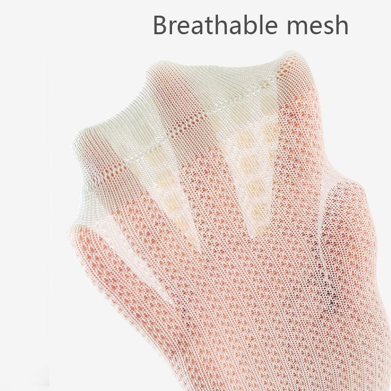 3 Pairs Baby Anti-Slip Socks Summer Thin Mesh Baby Non-Slip Socks Breathable Anti-Slip Socks For Children