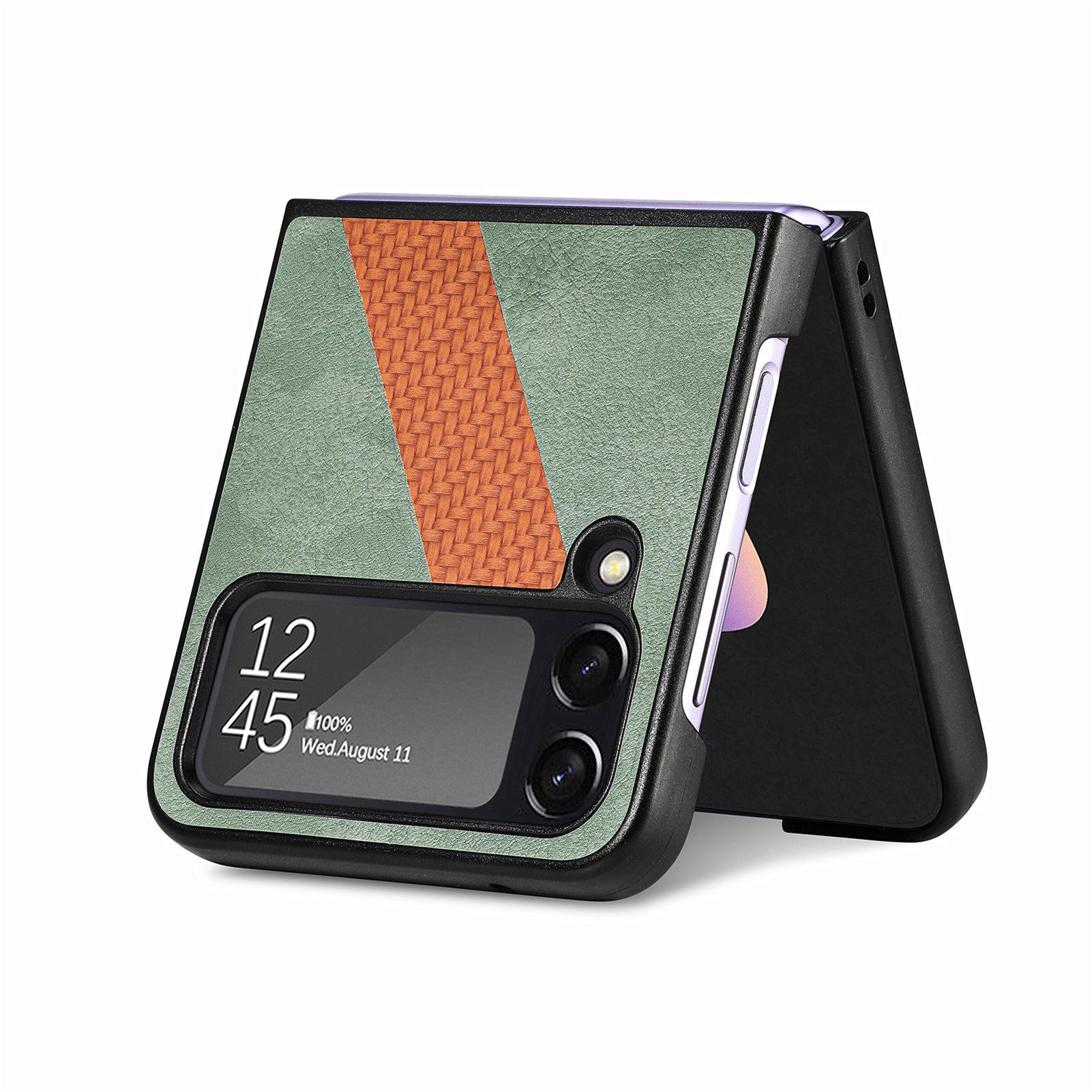 Ультратонкий матовый кожаный чехол для Samsung Galaxy Z Flip4 5g Flip 4 Zflip4 с защитой — фото 6