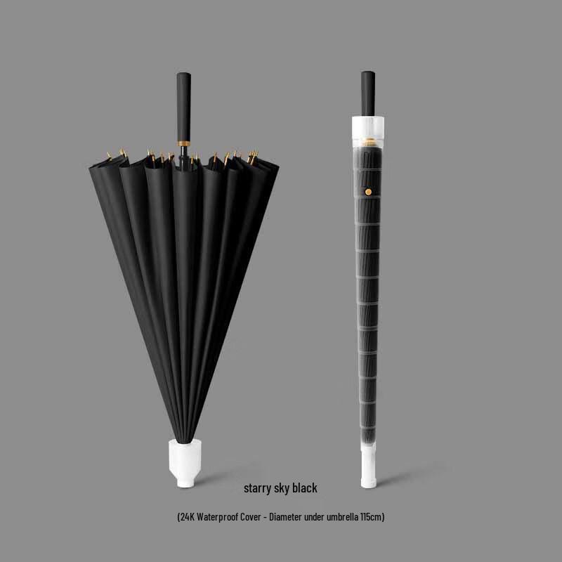 OIMG 24-Rib Automatic Windproof Straight Umbrella
