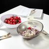 PDTO Drainer Bowl Strainer with Spout for Pasta Fruit Vegetable Food Colander Baskets