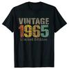 Cassette Vintage 1965 59th 59 Years Old Birthday Party Men T Shirts Limited Edition Retro Graphic Tee Cotton Classic T-shirts