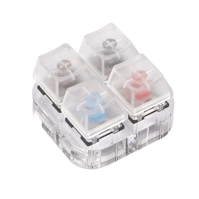 MX Switch Mechanical Switch Keychain For Keyboard Switches Tester Kit Without LED Light Toys Stress Relief Gifts