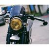 Pro motocykl Yamaha Kawasaki Suzuki Cafe Racer pro Harley Honda Univerzální černé čelní sklo Deflektor větru Čelní sklo Kapotáž