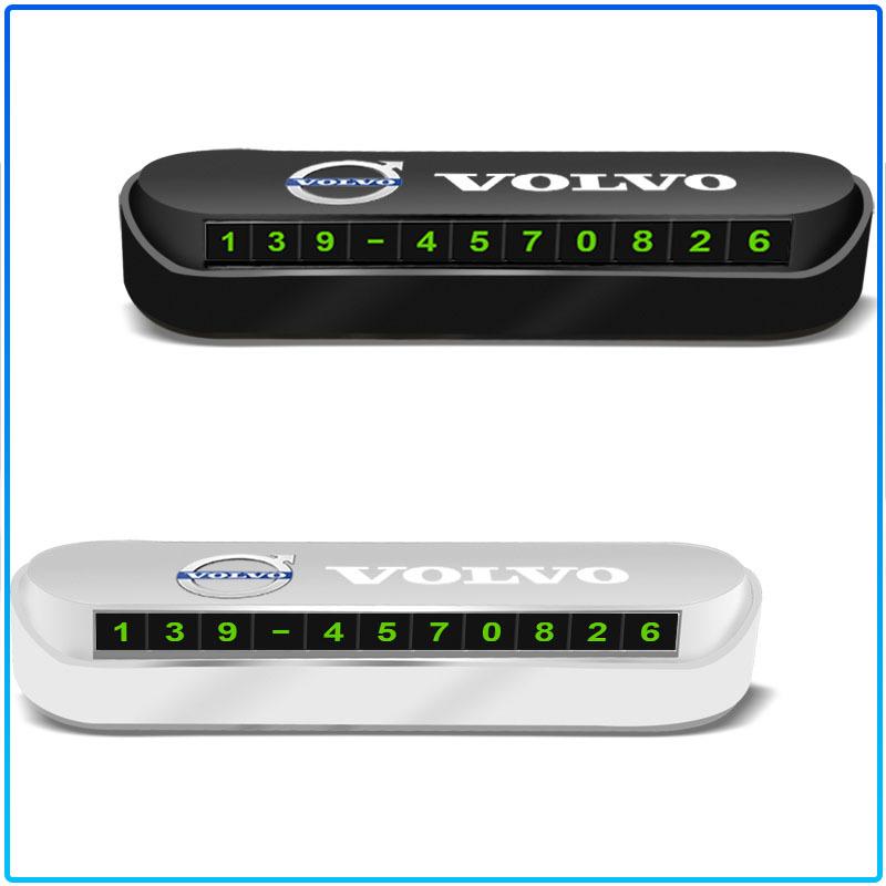 New Car Temporary Parking Card Plate Badge Car Styling For Volvo 240 C70 S40 S50 S60 S70 S80 S90 V40 V50 V60 V90 XC40 XC60 XC90 Vnl Truck