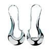 Women's Silver Sickle Hoop Earrings by West Lake Beauty