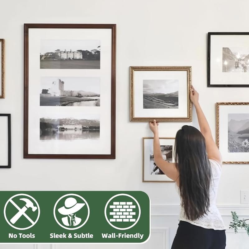 8/20 Pcs Heavy Duty Claw Picture Hangers 40 Lbs Weight Limit Drywall Hooks for Office Home Wall Art Display