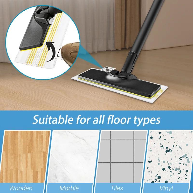 Steam Mop Pads Cloth Set for Karcher EasyFix SC2 SC3 SC4 SC5 Steam Cleaner, Microfiber Washable Reusable Steam Mop Cover Pads