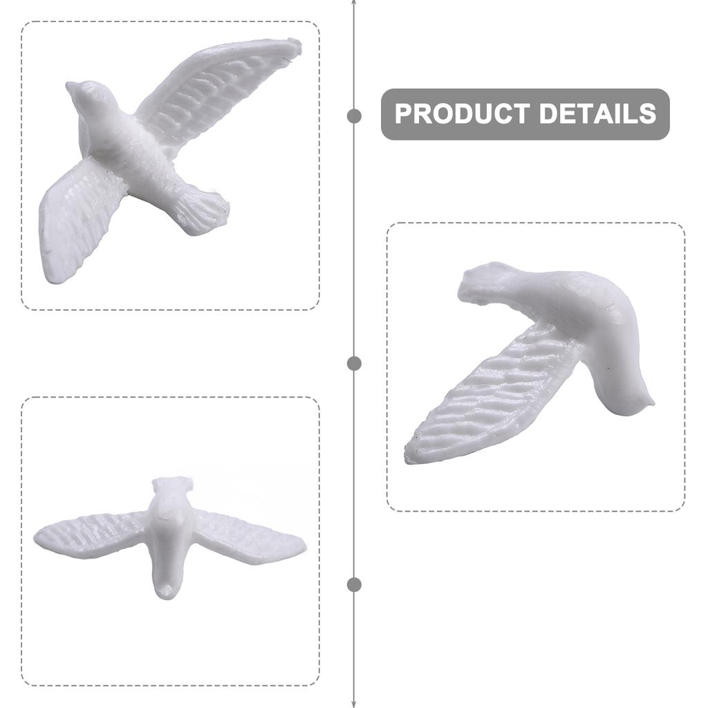 Perfekte Bastelarbeiten Kleine Weiße Taube Miniaturvögel Produktname