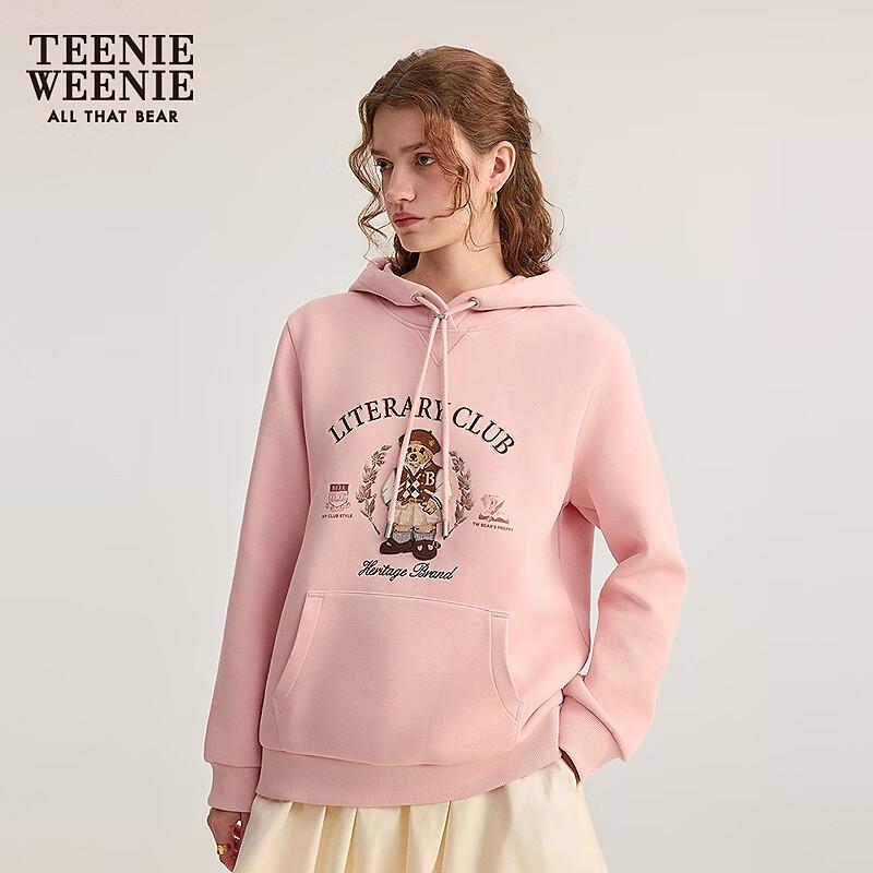 Teenie Weenie Women's Bear Graphic Hooded Sweatshirt