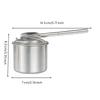 GlazeBlowing Pot Detachable Stainless Steel Glaze with Spout Silver Pottery Tool for Potters,