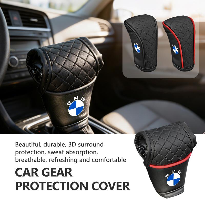 Car Manual Gear Shift Knob Leather Cover Scratch-Resistant Sleeve For BMW M Performance E36 E46 E60 E90 E91 E92 E93 F30 F20 EPYFH1
