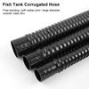 1Pcs I.D 20/25/32/40mm Corrugated Hose Inlet Outlet Hose Soft Aquarium Corrugated Pipe with Clamps Rubber Head Fish Tank Tube