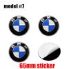 4Pc 56mm 60mm 65mm 68mm Car Wheel Center Hub Cap For BMW E34 E46 E39 E38 E90 E38 E36 F30 F30 F10 E92 Rim Cover Sticker Accessory