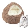 Winter Thermal Shell Cat Bed Soft Plush Pets Bed Shell-Shaped Semi-enclosed Cat Sleeping Nests For Small Dogs Kitten Bed