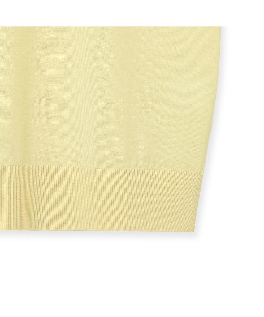 IOLO Silk Blended Half Polo_Lemon Yellow