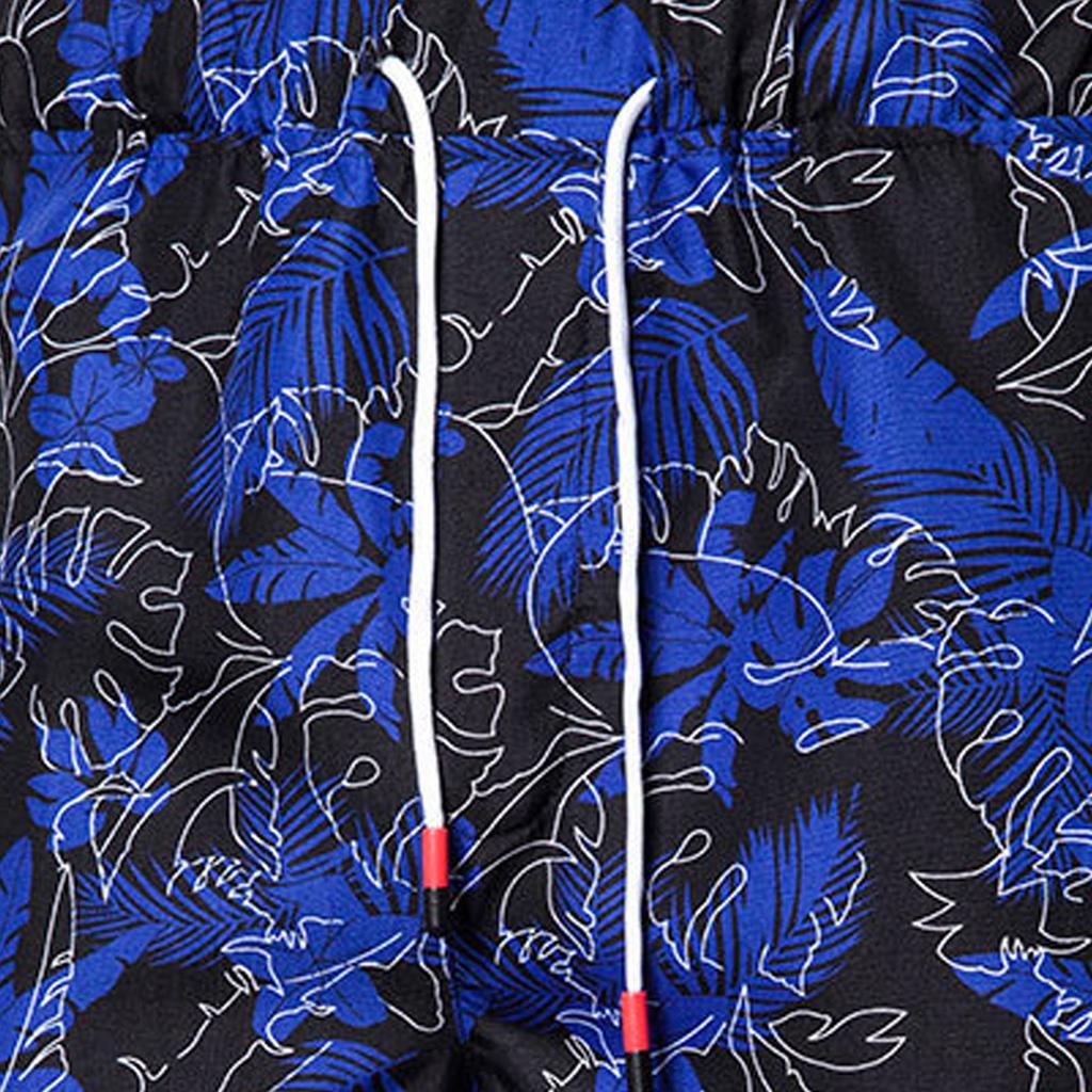 Men's Hawaiian Fashion Holiday Loose Casual Leaves Beach Shorts