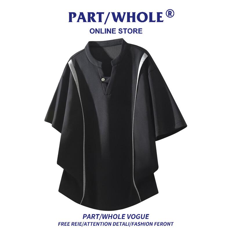 

PART/WHOLE Men s V-Neck Colorblock T-Shirt M