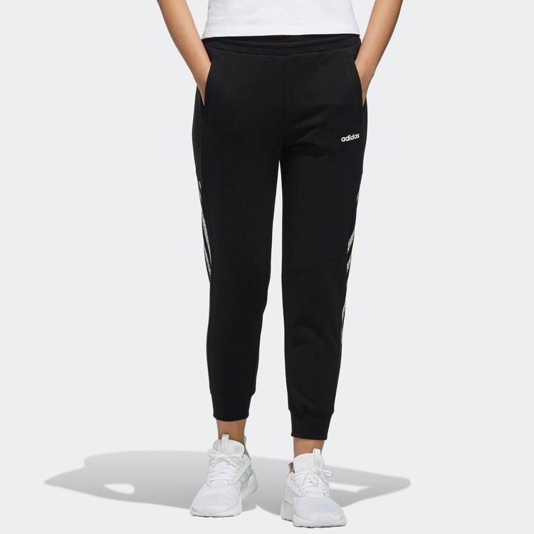Adidas Neo W Ce 3S 7/8 Tp Slim Fit Straight Leg Mid Rise Nine Point Knitted Sports Pants Women Pants Black DW7997