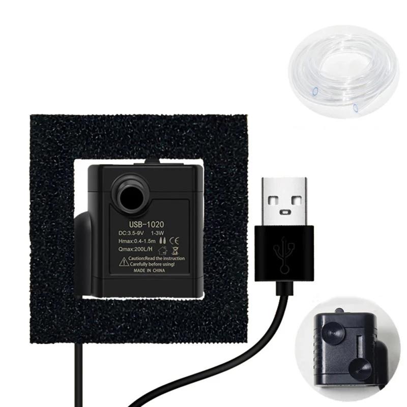 5v Dc Usb Dozownik wody dla zwierząt domowych Mini pompa Niskoszumowa bezszczotkowa pompa silnikowa Akcesoria do akwarium