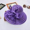 Crystal Organza Women'S Top Hat Summer Sand Hard Sun Hat Sun Hat