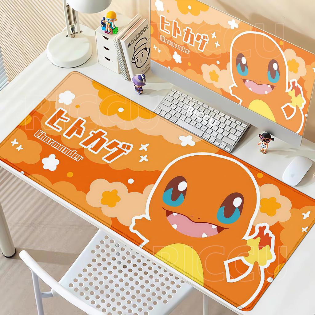 Anime Desk Mat Pokmon Gengar Bulbasaur Jigglypuff Keyboard Pad Large Mousepad Cute PC Accessories XXL Gamer Cabinet Mouse Pad
