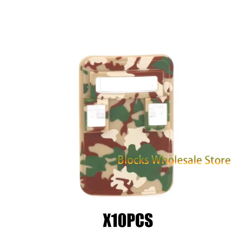 

MOC Военный спецназ Полицейский Солдат Пуленепробиваемый щит Строительные блоки Кирпичи Фигурки Армейское оружие DIY Аксессуары Кирпич Детские игрушки