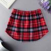 Sweater Decorative Plaid False Skirt Tail Underskirt Clothing Decoration Skirt Shirt Extenders