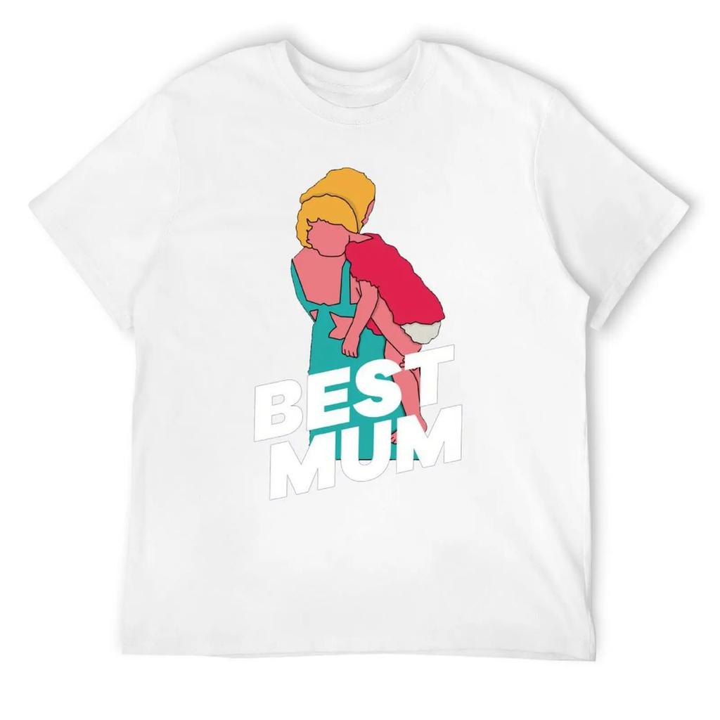 Mother's Day Happy Mother's Day Men's Classic Crewneck T-shirt Sport Top Tee Top Quality Humor Graphic Fitness USA Size