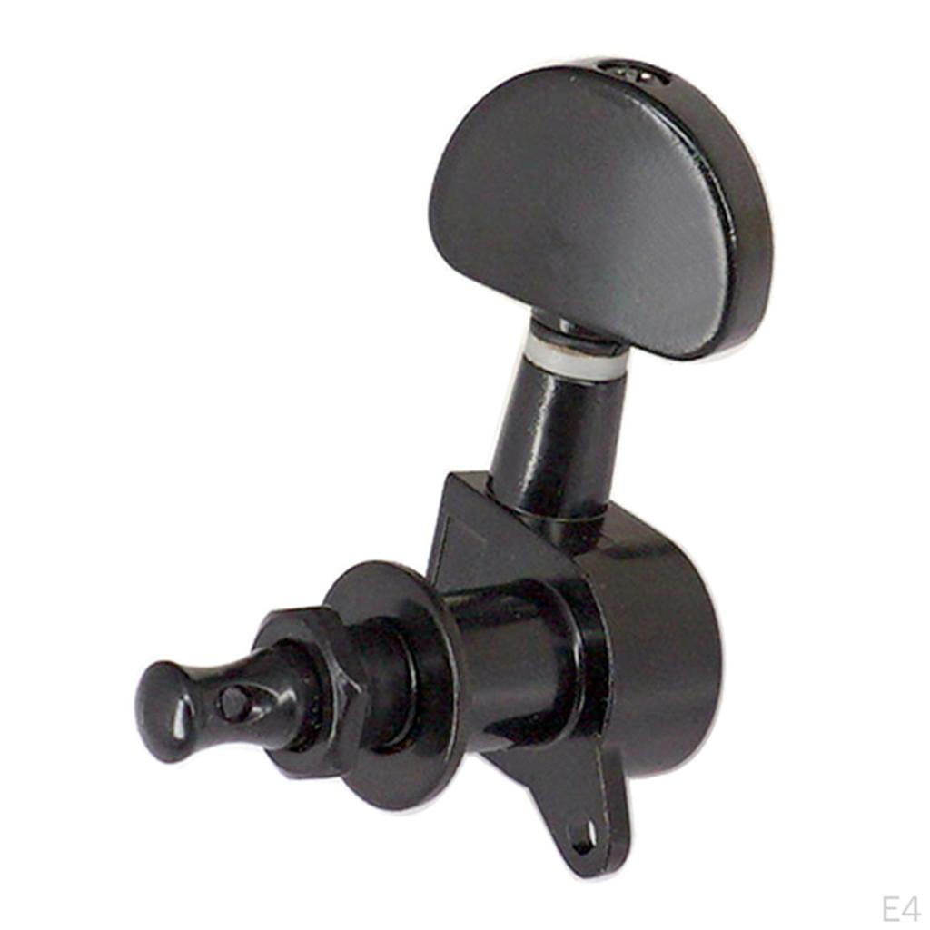 6 Pcs Sealed Guitar String Tuning Pegs Keys - 3 Left Right Machine Heads Knobs for
