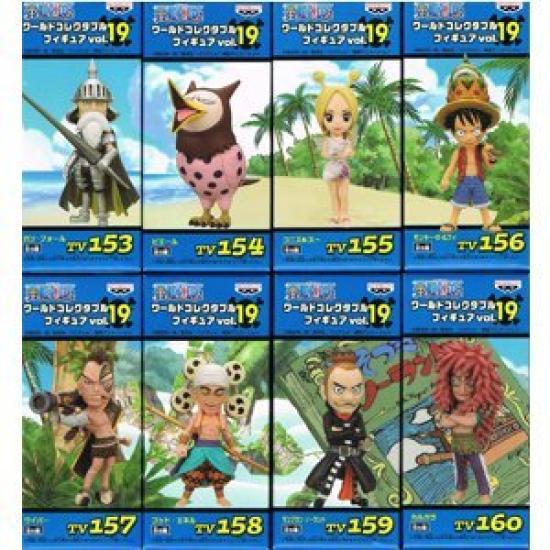 

One Piece World Collectible Figures all 8 types Vol.19,