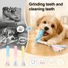 Natural Rubber Pet Play Toys Spiky Dog Chew Toy with Cotton Rope, Molar Stick Toy, Interactive Tough for Aggressive Chewers Small Medium Dogs