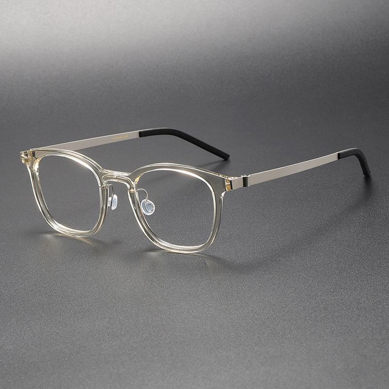 New Denmark Designer Acetate Titanium Optical Eyeglass frames Men Women Vintage Square Transparent Computer Glasses Frames