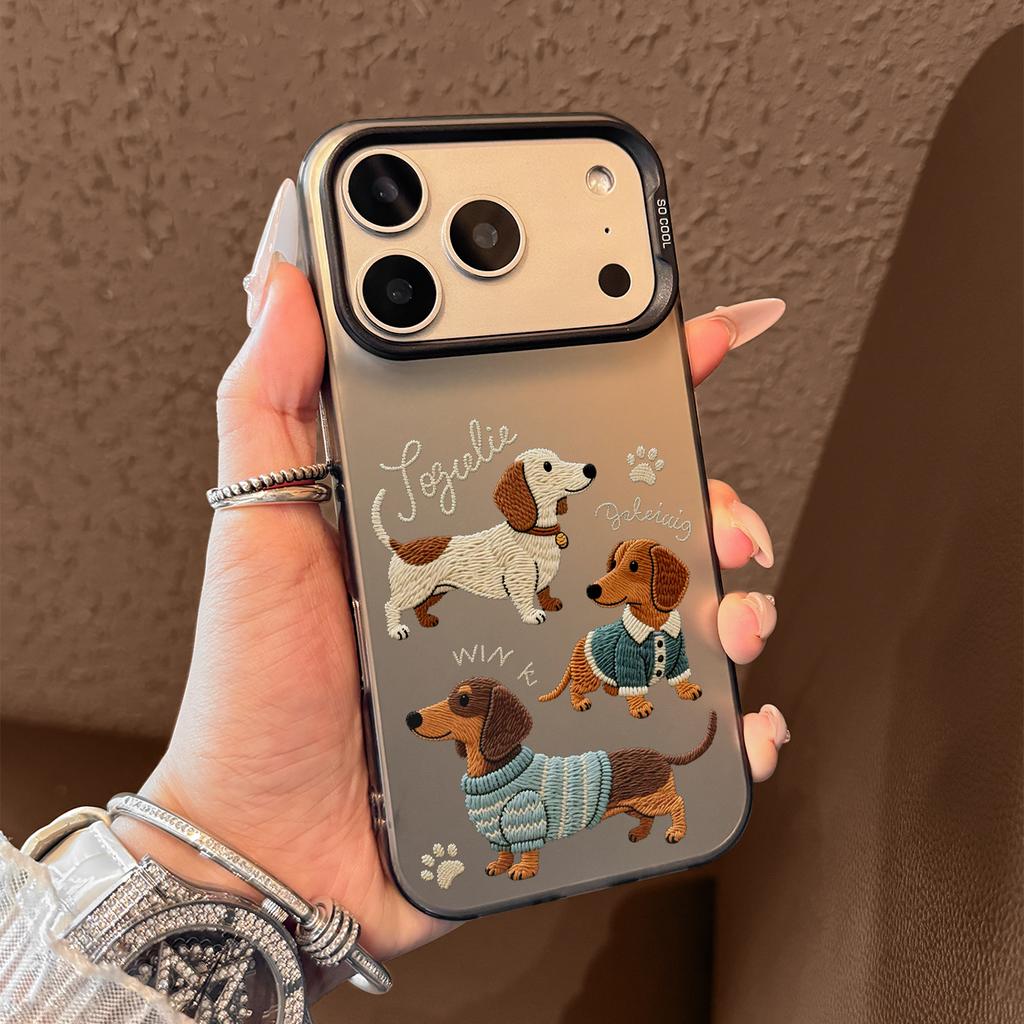 Cartoon Dog Pattern Phone Case For IPhone 17 Case IPhone 16 Pro Max 11 15 14 12 17 Pro Max 16e Plus Air Silicone Cover