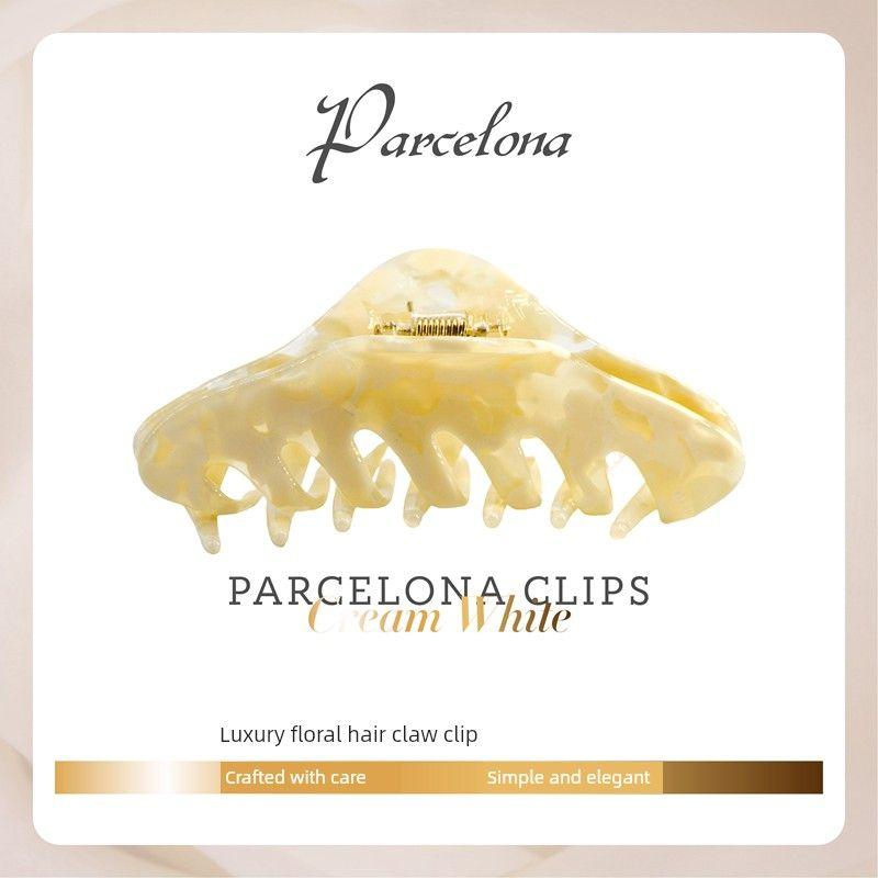 

Spanish French Prona Classic Fashion Grip Pd10 Cream Floral Clip