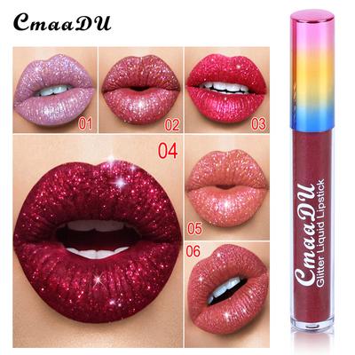 CmaaDU Diamond Symphony Shiny Matte Metallic Lip Gloss Lipstick