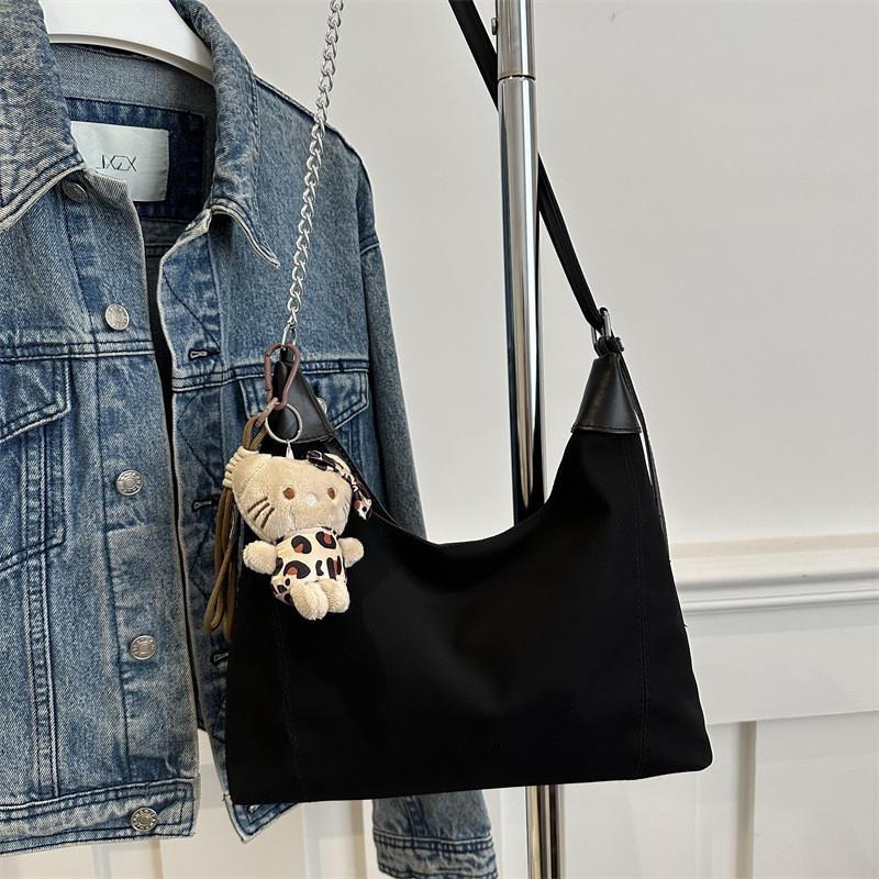 

Stylish Vintage Casual Women s One Shoulder Tote Bag In Trendy Black And Brown Colors Without Pendant чёрный