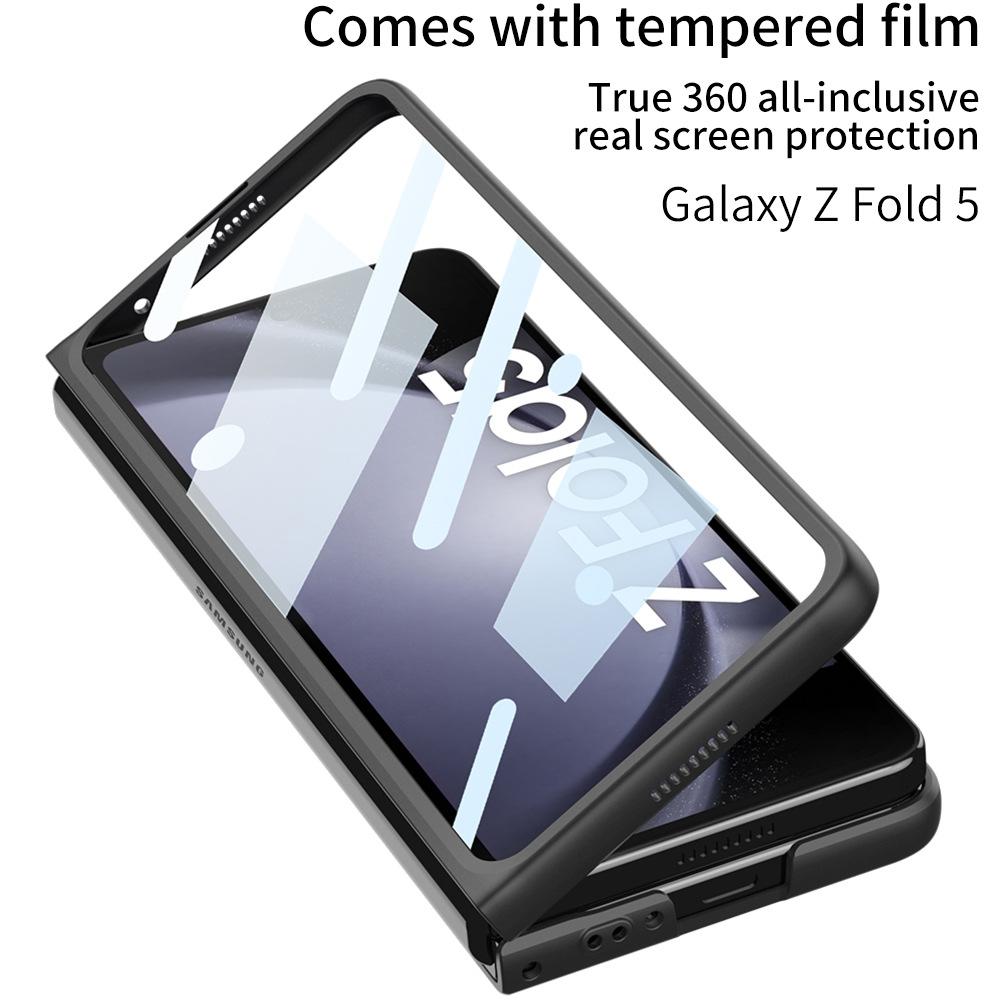 Objektiv Posuvné Posuvné okénko Skládací pouzdro na telefon Vhodné pro Samsung Galaxy Z Fold 5 PC Hard Case Ochranný kryt proti pádu