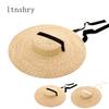 New Big Side Wide Brim Straw Hat For Women Long Ribbon Ladies Beach Hats Fashion Dress Up Summer Sun Visor Caps