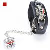 Anime Konoha Sharingan Logo Cuff Bracelet with Ring Cosplay Prop Gift