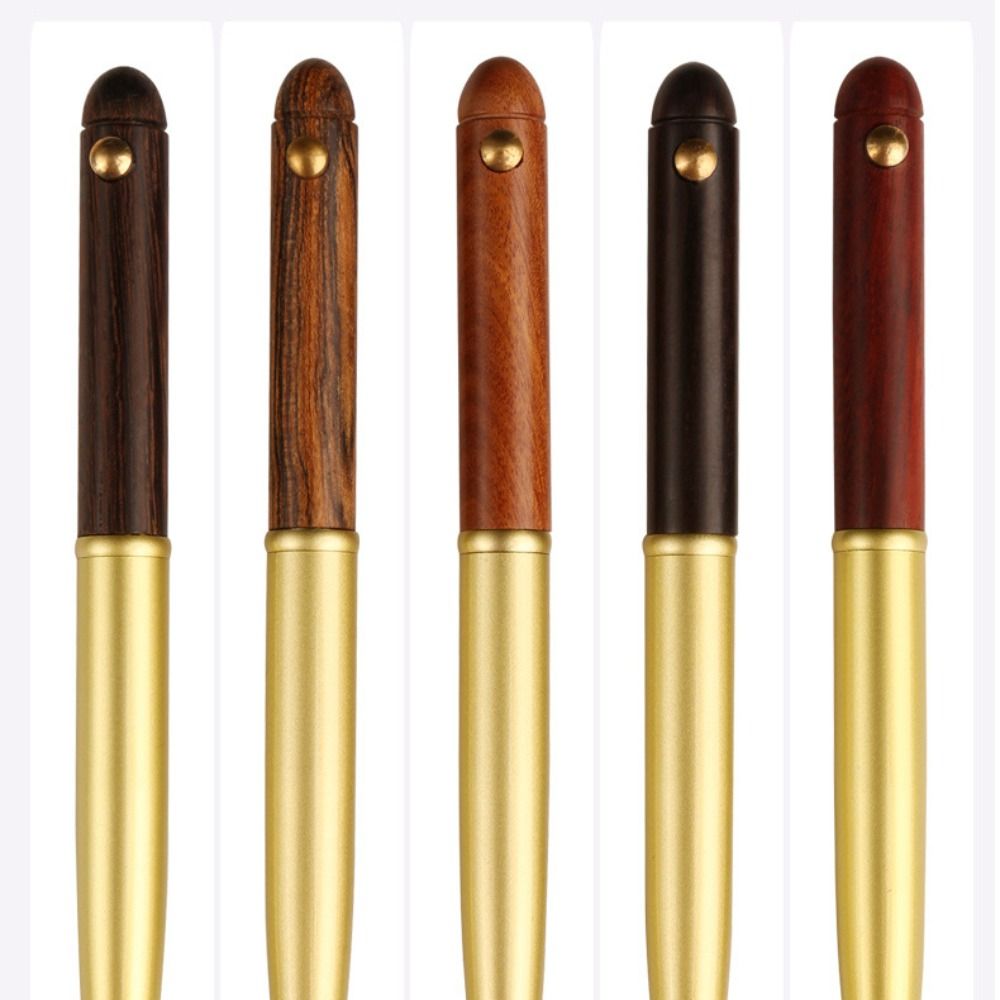 Smooth Writing Wooden Ballpoint Pen Retractable Business Ballpoint Pen  School