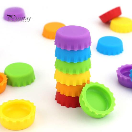 6/18/21 pezzi coperchio per bottiglia di vino in silicone a prova di perdite buona tenuta coperchio per sigillo di birra riutilizzabile per uso alimentare facile da pulire riutilizzabile lavabile in lavastoviglie