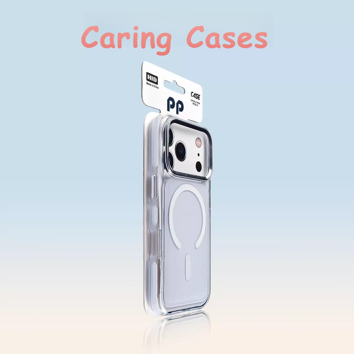 For iPhone 17 Pro Max Case Magnetic Ice Crystal New Two-Tone Acrylic Metal Lens Frame Buttons Minimalist Large Hole Cover iPhone17 Pro